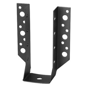 TSSS 8 PCS 50 x 137 mm Black Joist Hanger, Timber to Timber 50 mm, Fit for Decking Pergola Garage Joists