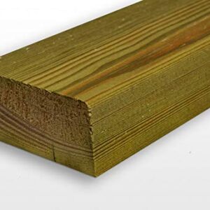 Sawn Timber Wooden Joists C16 Strength Graded Regularised Treated 047x100mm (4x2 inch) 1.2m
