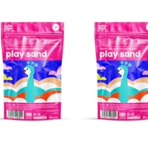 HAPPY SAND® 2 x 500g Bags of Premium Grade Naturally Light Coloured Play Sand, 100% Natural, Soft, Non-Toxic, Non-Staining, Clean & Washed, Child Safe and Pet Safe 2 Bags of 500g)