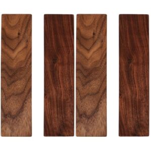 Operitacx 4 Pcs Carving Wood Block Timber, 20cm Black Walnut Wooden Panel Unfinished Craft Whittling Kit for Beginner Adults