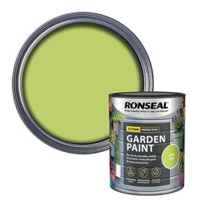 SAVING HUB Fence Paint Garden Shed Paint 750ml - Exterior Wood Paints Tin Waterproof, Weatherproof Paints - For Benches, Metal, Brickwork, Terracotta Pots, Stones Tin (Lime Zest)