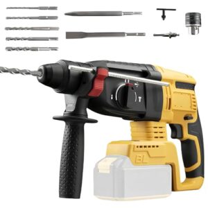 Cordless Hammer Drill Compatible with DeWalt 18V 20V Max Battery with 10PCS Drill Bits,4500 BPM, 2.7 J Impact Energy(No Battery)