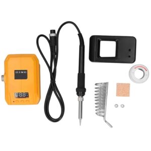 Dewalt18V Soldering Iron Kit, Portable Cordless Soldering Iron Station 180-480℃ Digital Display TEM Adjustable with Welding Wire, for 18V Battery DCB180 DCB182 DCB184 DCB200