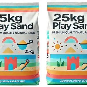 Certified Non-Toxic Children's Play Sand, 50kg - Natural, Washed, and Safe for Kids' Play Pits.