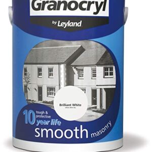 Leyland Granocryl Smooth Masonry, Brilliant White, 5L