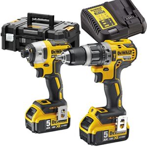 DeWalt DCK266P2T 18v XR Cordless Combi Drill & Impact Driver TSTAK Kit 2 x 5ah Li-ion