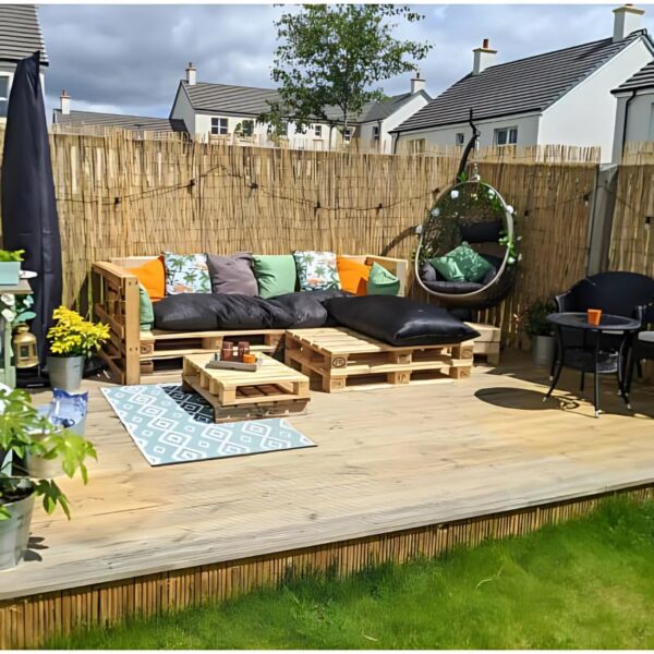 Pressure Treated Softwood Decking Boards 25x120mm x 3600mm Length Planed & Grooved Timber Decking Planks for Outdoor Garden Patio - FSC Certified, Kiln Dried, Durable - Image 2